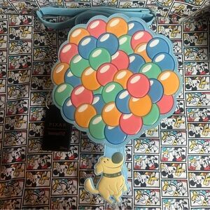 Loungefly Disney Pixar Up Doug Balloons Crossbody Bag NWT 2025